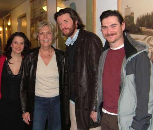 Shane Ann, Mia Barron, Jason Butler Harner & Billy Crudup. Cast of “The Coast of Utopia”. Backstage with Billy Crudup