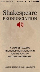 Shakespeare dictionary app